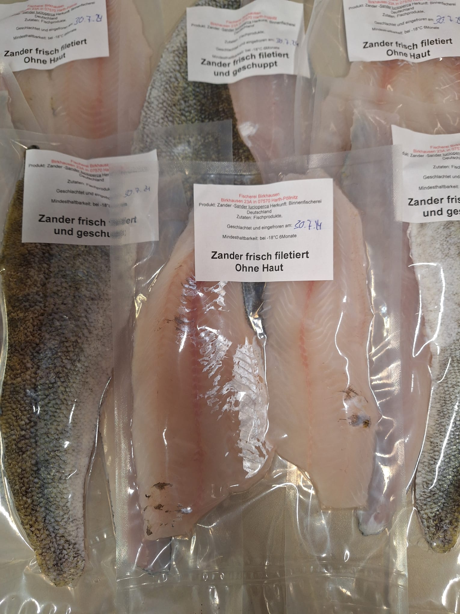 Filetierter Zander aus dem Hofladen